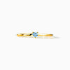 Women's S925 Sterling Silver Geometric Love Ring With Electroplating