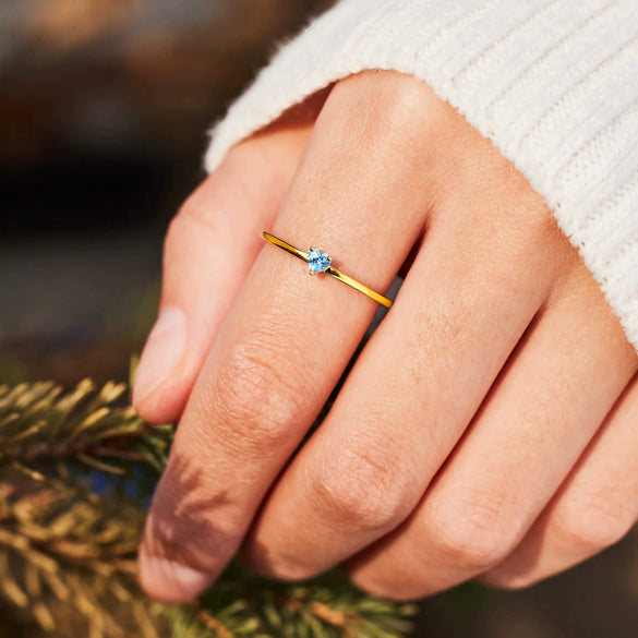 Women's S925 Sterling Silver Geometric Love Ring With Electroplating