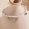 Women's S925 Sterling Silver Geometric Pearl Bracelet With Diamond Treatment