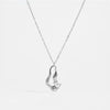 Women's S925 Sterling Silver Geometric Pendant Necklace With Electroplating Regular Chain