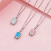 Women's S925 Sterling Silver Geometric Perfume Bottle Pendant Necklace With Full Diamond Inlay Electroplated Little Fresh Light Luxury Jewelry Gift