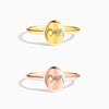 Women's S925 Sterling Silver Geometric Ring With Electroplating