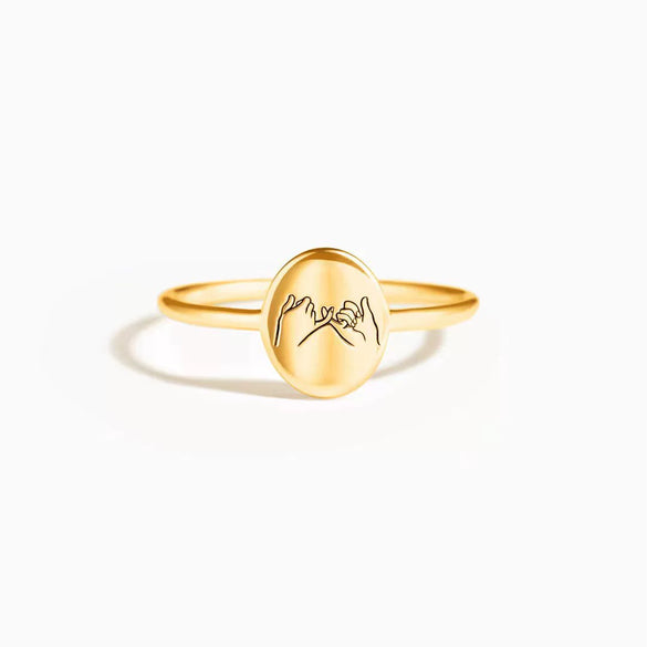 Women's S925 Sterling Silver Geometric Ring With Electroplating