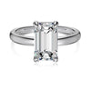 Women's S925 Sterling Silver Geometric Ring With Ice Flower Cut Zircon And Electroplating