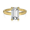 Women's S925 Sterling Silver Geometric Ring With Ice Flower Cut Zircon And Electroplating