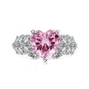 Women's S925 Sterling Silver Geometric Ring With Ice Flower Zirconium And High Carbon Diamond Electroplated Cute Style