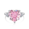 Women's S925 Sterling Silver Geometric Ring With Ice Flower Zirconium And High Carbon Diamond Electroplated Cute Style