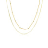 Women's S925 Sterling Silver Geometric Round Cross Chain Minimalist Electroplated Necklace