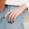 Women's S925 Sterling Silver Geometric Round Snake Chain Bracelet With Electroplated Simple Minimalist Design
