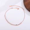 Women's S925 Sterling Silver Geometric Single Row Diamond Bracelet Electroplated Light Luxury Fashion Gift