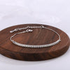 Women's S925 Sterling Silver Geometric Single Row Diamond Bracelet Electroplated Light Luxury Fashion Gift