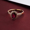 Women's S925 Sterling Silver Geometric Sunflower Ring Electroplated