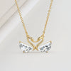 Women's S925 Sterling Silver Geometric Swan Pendant Necklace Elegant Electroplated Clavicle Chain Jewelry