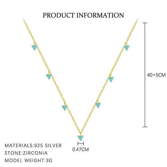 Women's S925 Sterling Silver Geometric Triangle Earrings With Electroplating Design