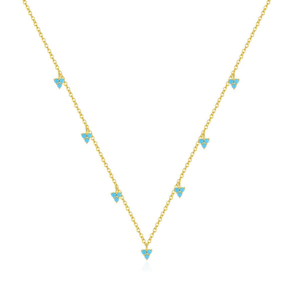 Women's S925 Sterling Silver Geometric Triangle Earrings With Electroplating Design