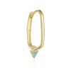 Women's S925 Sterling Silver Geometric Triangle Earrings With Electroplating Design
