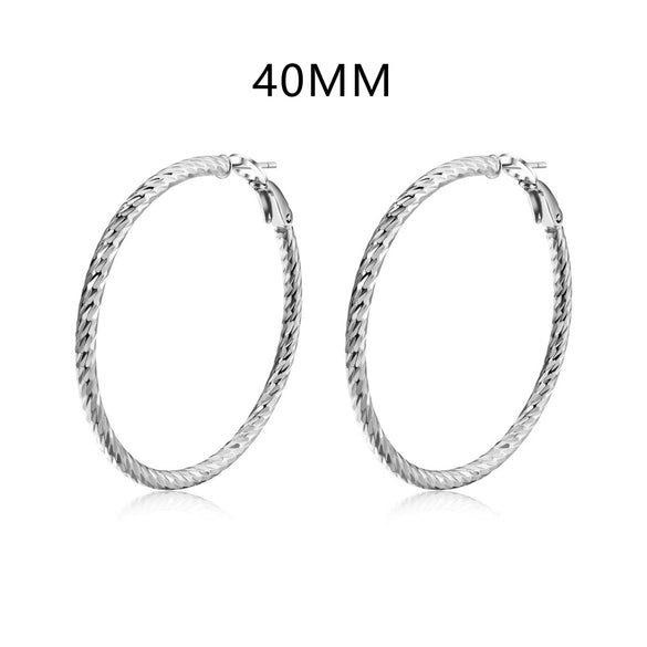 Women's S925 Sterling Silver Geometric Twist Design Electroplated Earrings
