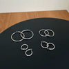 Women's S925 Sterling Silver Geometric Twist Design Electroplated Earrings