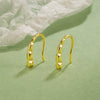 Women's S925 Sterling Silver Geometric Water Drop Earrings With Electroplated Light Luxury Minimalist Design
