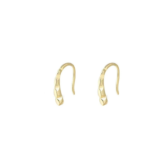 Women's S925 Sterling Silver Geometric Water Drop Earrings With Electroplated Light Luxury Minimalist Design