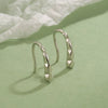 Women's S925 Sterling Silver Geometric Water Drop Earrings With Electroplated Light Luxury Minimalist Design