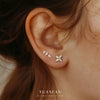 Women's S925 Sterling Silver Geometric Zircon Earrings