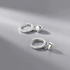 Women’s S925 Sterling Silver Heart Shaped Earrings Simple Geometric Light Luxury Ear Buckle Style Fashion Jewelry Accessories