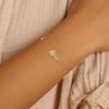 Women's S925 Sterling Silver Heartshaped Electroplated Jewelry Bracelet