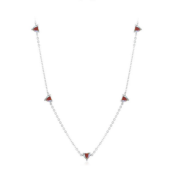 Women's S925 Sterling Silver Heartshaped Ring Earrings With Love Water Drops Bell Pattern And Inlay Design