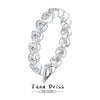 Women's S925 Sterling Silver Heartshaped Ring With Zircon And Simple Style