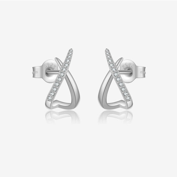 Women's S925 Sterling Silver Jewelry Set With Microinlaid Zircon Bracelet Necklace Earrings Classic Versatile Design