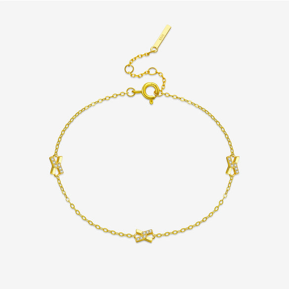 Women's S925 Sterling Silver Jewelry Set With Microinlaid Zircon Bracelet Necklace Earrings Classic Versatile Design