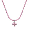 Women's S925 Sterling Silver Love Four Leaf Clover Pendant Necklace With Heart And Flower Pattern Electroplated