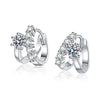 Women's S925 Sterling Silver Moissanite Earrings Set With Diamonds Light Luxury Highend Ear Jewelry