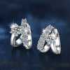Women's S925 Sterling Silver Moissanite Earrings Set With Diamonds Light Luxury Highend Ear Jewelry