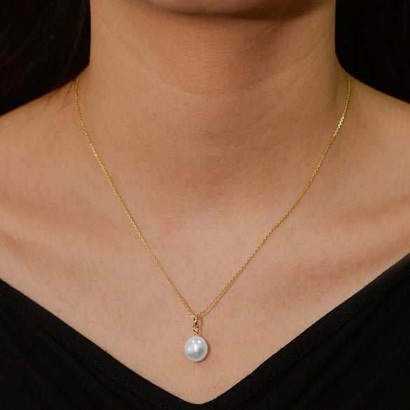 Women's S925 Sterling Silver Natural Freshwater Pearl Geometric Baroque Asymmetrical Pendant Clavicle Chain Set With Diamonds
