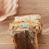 Women's S925 Sterling Silver Natural Gemstone Bracelet Set With Gemstones In Niche Style