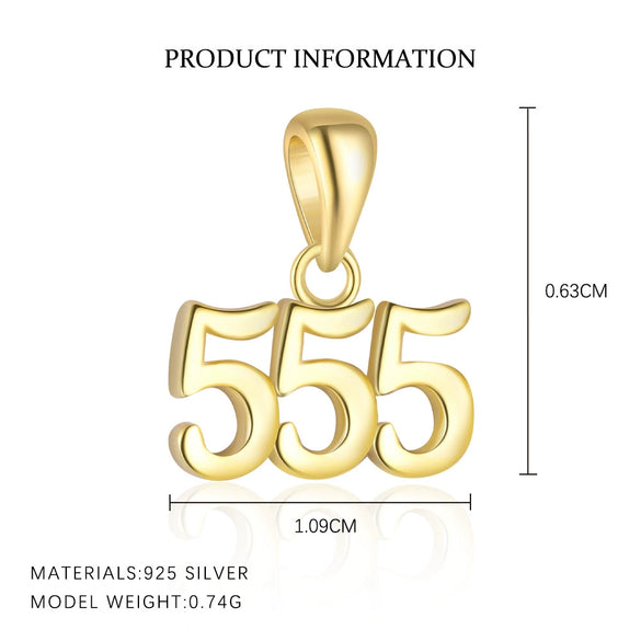 Women's S925 Sterling Silver Necklace With Letters Numbers Text Pattern And Electroplating Process