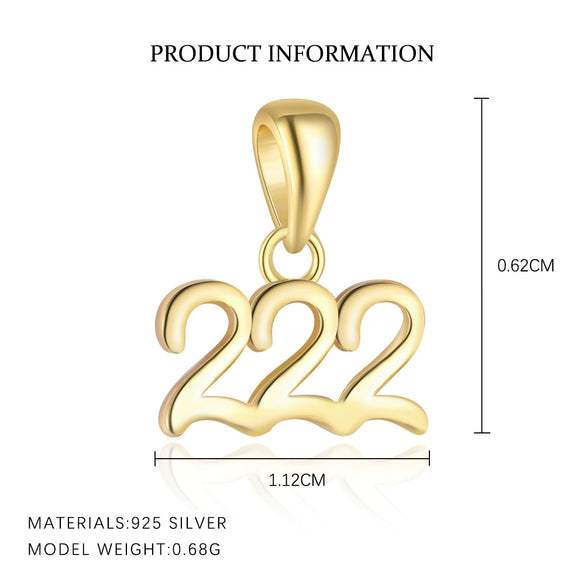 Women's S925 Sterling Silver Necklace With Letters Numbers Text Pattern And Electroplating Process
