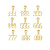 Women's S925 Sterling Silver Necklace With Letters Numbers Text Pattern And Electroplating Process