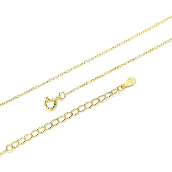 Women's S925 Sterling Silver Necklace With Letters Numbers Text Pattern And Electroplating Process