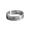 Women's S925 Sterling Silver Open Ring With Roman Numerals And Electroplating Treatment