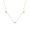 Women's S925 Sterling Silver Pearshaped Horse Eye Zircon Pendant Necklace With O Word Chain And Geometric Pattern Electroplated