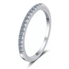 Women's S925 Sterling Silver Plated Pt950 Gold Inlaid Moissanite Geometric Ring
