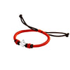 Women's S925 Sterling Silver Rat Zodiac Red Rope Bracelet Simple Handmade Woven Animal Charm Jewelry