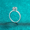 Women's S925 Sterling Silver Rhombusshaped Moissanite Ring Jewelry With Electroplating Design