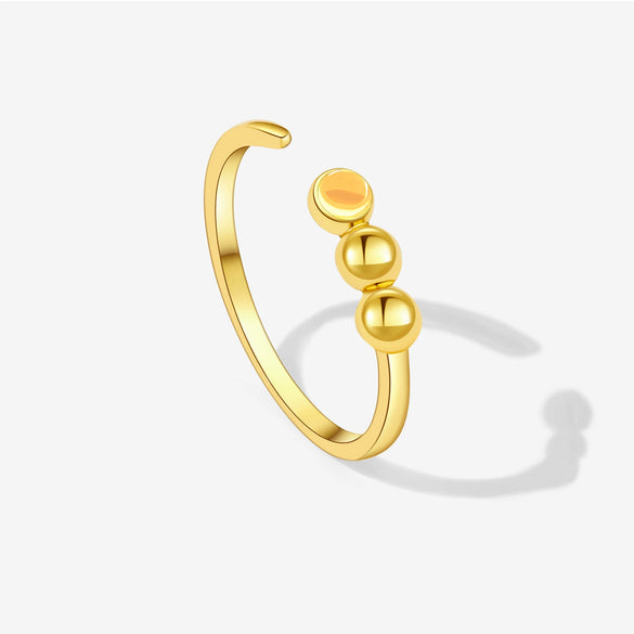 Women's S925 Sterling Silver Ring Pendant Necklace With Diamond Design And Platinum 18K Gold Electroplating