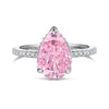 Women's S925 Sterling Silver Ring With Geometric Pattern And Ice Flower Cutting Electroplating Craft