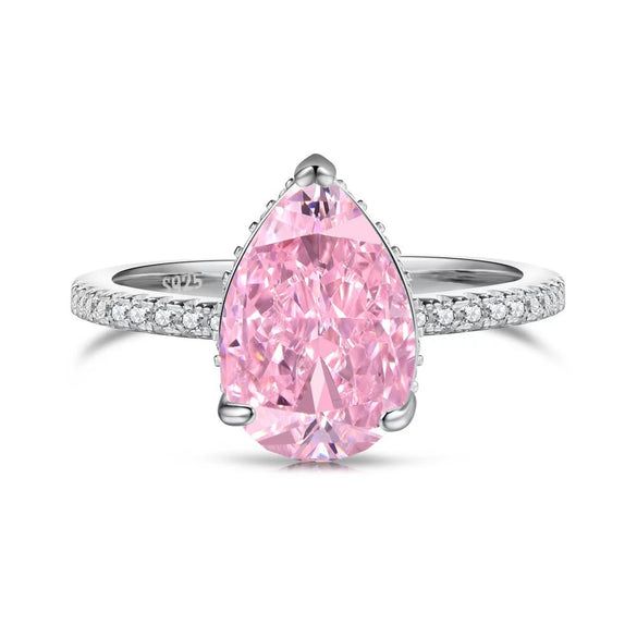 Women's S925 Sterling Silver Ring With Geometric Pattern And Ice Flower Cutting Electroplating Craft