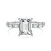 Women's S925 Sterling Silver Ring With Geometric Pattern And Ice Flower Cutting Electroplating Craft